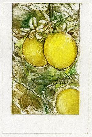 "Zitronen mit Blüten" (310) 